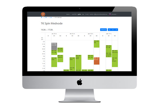 Tenis rezervacije - sloTENIS.si
